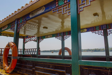 The summer palace of Beijing China ancient architect and landscape kunming lake garden