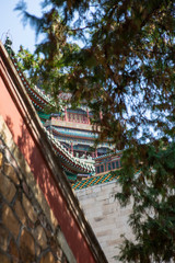 The summer palace of Beijing China ancient architect and landscape kunming lake garden
