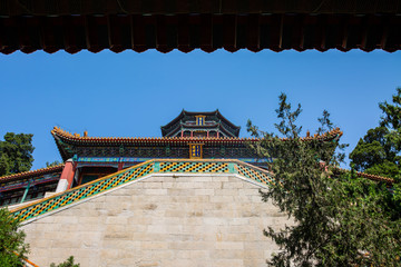 The summer palace of Beijing China ancient architect and landscape kunming lake garden
