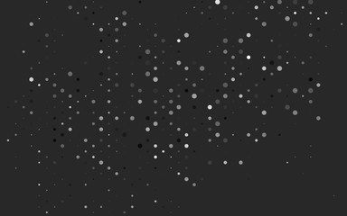 Light Silver, Gray vector pattern with spheres. Beautiful colored illustration with blurred circles in nature style. Design for posters, banners.