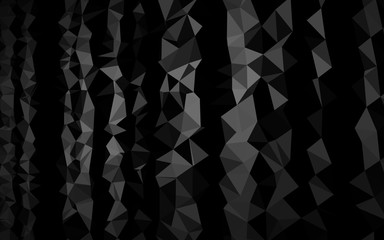 Obraz premium Dark Silver, Gray vector shining triangular background. Shining colored illustration in a Brand new style. Template for a cell phone background.