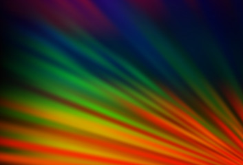 Dark Multicolor, Rainbow vector texture with colored lines.