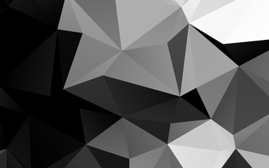 Dark Silver, Gray vector polygon abstract backdrop. Colorful abstract illustration with gradient. Completely new design for your business.