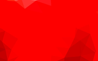 Light Red vector abstract polygonal layout. Colorful illustration in abstract style with gradient. The best triangular design for your business.