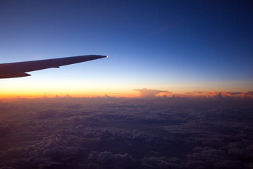 Nice clouds taken from an airplane.