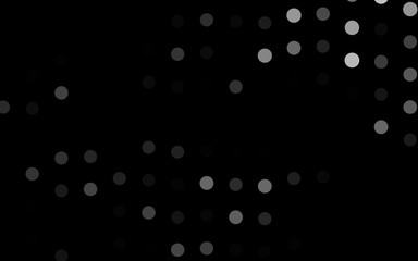 Dark Silver, Gray vector template with circles. Modern abstract illustration with colorful water drops. Pattern for ads, booklets.