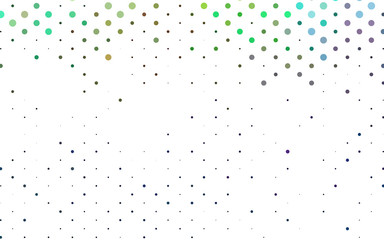 Light Multicolor, Rainbow vector pattern with spheres. Illustration with set of shining colorful abstract circles. Design for business adverts.