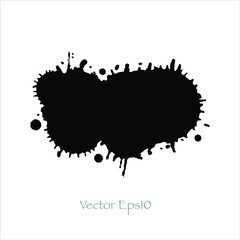 Vector splash color black background.
