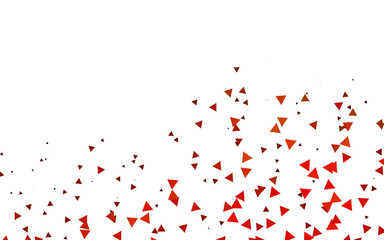 Light Orange vector layout with lines, triangles. Decorative design in abstract style with triangles. Template for wallpapers.