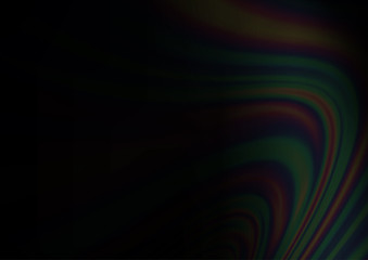 Dark Silver, Gray vector template with lines, ovals. Colorful illustration in abstract marble style with gradient. New composition for your brand book.