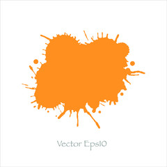 Vector splash orange background.illustration image