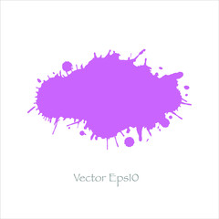 splash brush purple background creative illustration.Vector EPS10