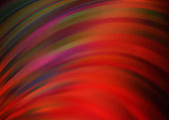 Light Red vector template with abstract lines. Shining illustration, which consist of blurred lines, circles. Brand new design for your ads, poster, banner.