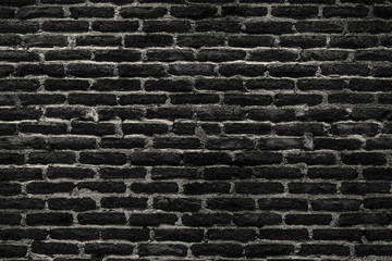 old dark brick wall cracked concrete vintage background