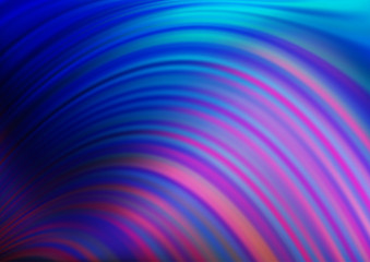 Dark Pink, Blue vector background with bent lines. Blurred geometric sample with gradient bubbles.  A completely new template for your business design.