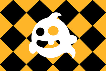 ゴースト模様の旗