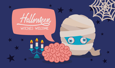 Happy Halloween design ,vector illustration