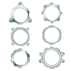 Round metal gear frames