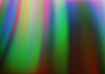 Dark Multicolor, Rainbow vector pattern with bent ribbons. Shining illustration, which consist of blurred lines, circles. The template for cell phone backgrounds.