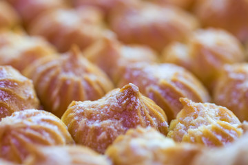 cream puff in close up