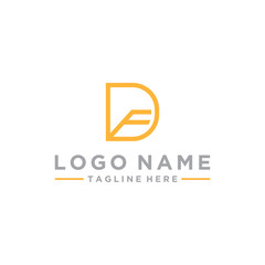 PrintDF Letter Logo Design Template