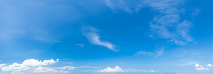 Panoramic fluffy cloud in the blue sky © Singha songsak