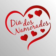 Logotype of Brazilian Valentine's Day (dia dos namorados)
