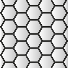 Hive Pattern Black and White