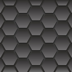 Hive Pattern Black Template