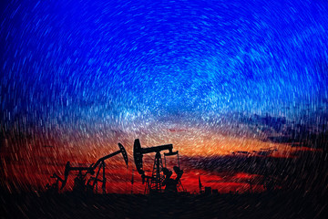 The trajectory of oil pump and stars