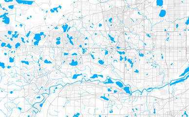 Rich detailed vector map of Eden Prairie, Minnesota, USA