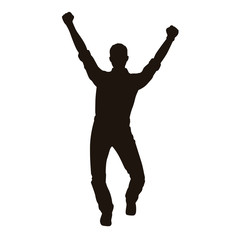 Happy People Silhouette