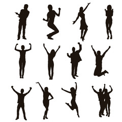 Happy People Silhouettes