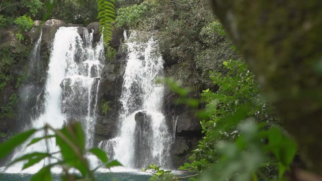 Eau Blue waterfall in Mauritius