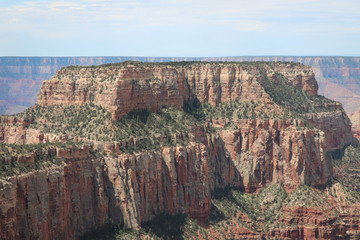 Wotans Throne Formation Grand Canyon North Rim