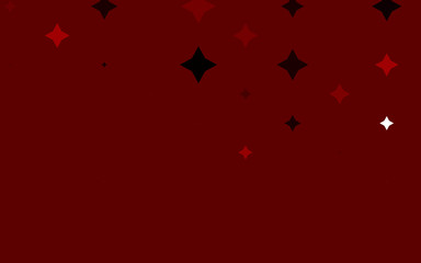 Light Red vector background with colored stars. Blurred decorative design in simple style with stars. The template can be used as a background.