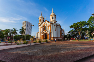Linda Igreja matriz na cidade de Arapongas, região sul do brasil