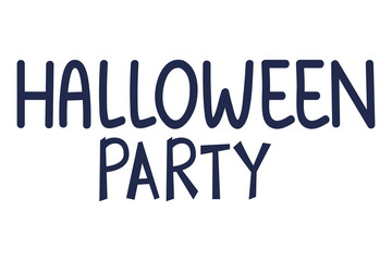 halloween party celebration calligraphy message