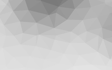 Fototapeta premium Light Silver, Gray vector polygon abstract background. Glitter abstract illustration with an elegant design. Polygonal design for your web site.