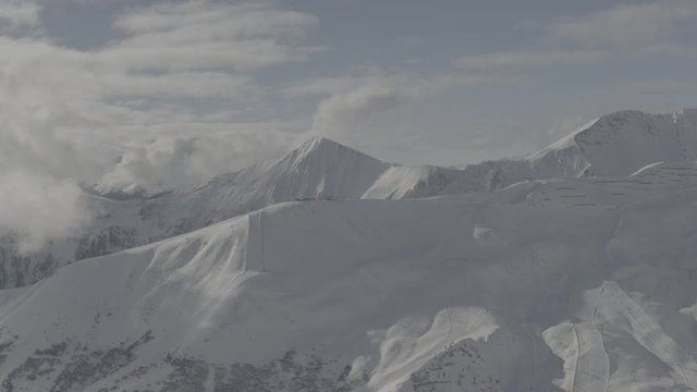 austrian winter mountains serfaus lazid pezid