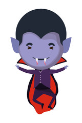 cute little boy with dracula costume