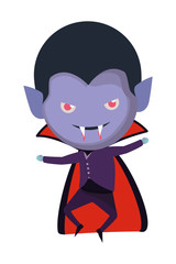 cute little boy with dracula costume