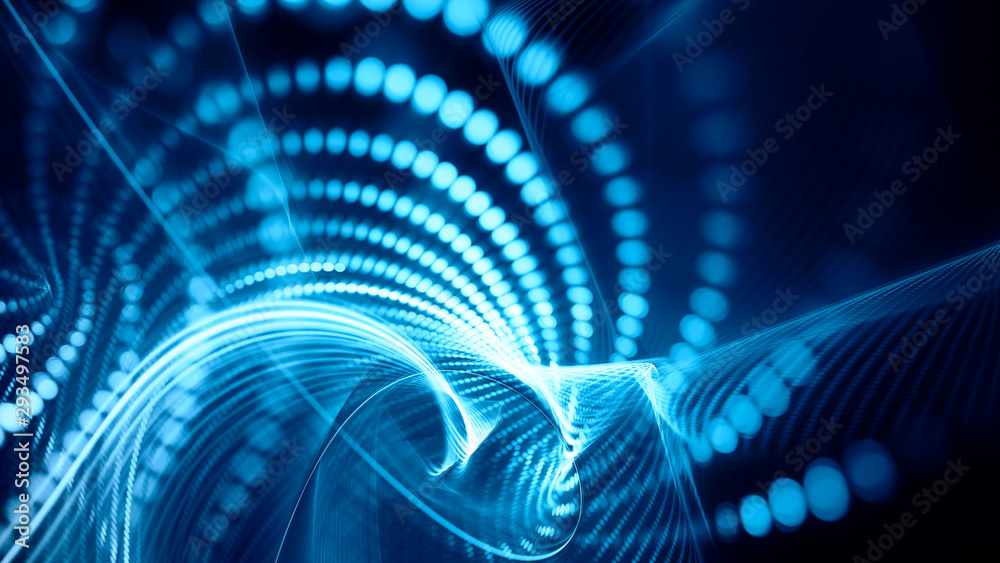 Fototapete abstract background element. fractal graphics series. composition of glowing lines and mosaic halfto