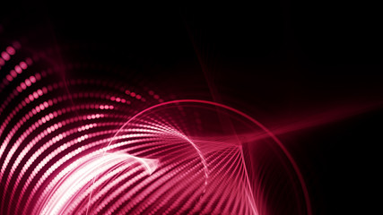 Abstract background element. Fractal graphics series. Composition of glowing lines and mosaic halftone effects. Wide format high resolution image. 3d illustration