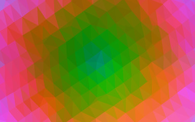 Obraz premium Light Multicolor, Rainbow vector triangle mosaic cover. A vague abstract illustration with gradient. Completely new design for your business.