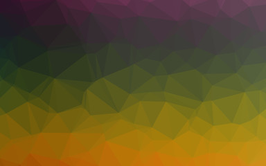 Obraz premium Dark Multicolor, Rainbow vector abstract polygonal texture. An elegant bright illustration with gradient. Brand new design for your business.