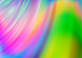 Light Multicolor, Rainbow vector template with bent lines. An elegant bright illustration with gradient. The template for cell phone backgrounds.