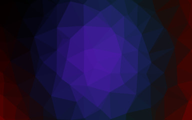 Obraz premium Dark Multicolor, Rainbow vector polygonal template. Geometric illustration in Origami style with gradient. Completely new template for your business design.