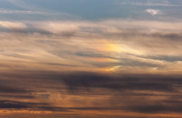 evening sky with clouds