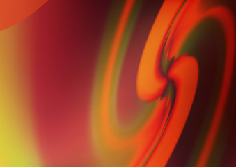 Light Red vector pattern with curved circles. A completely new color illustration in marble style. A completely new marble design for your business.